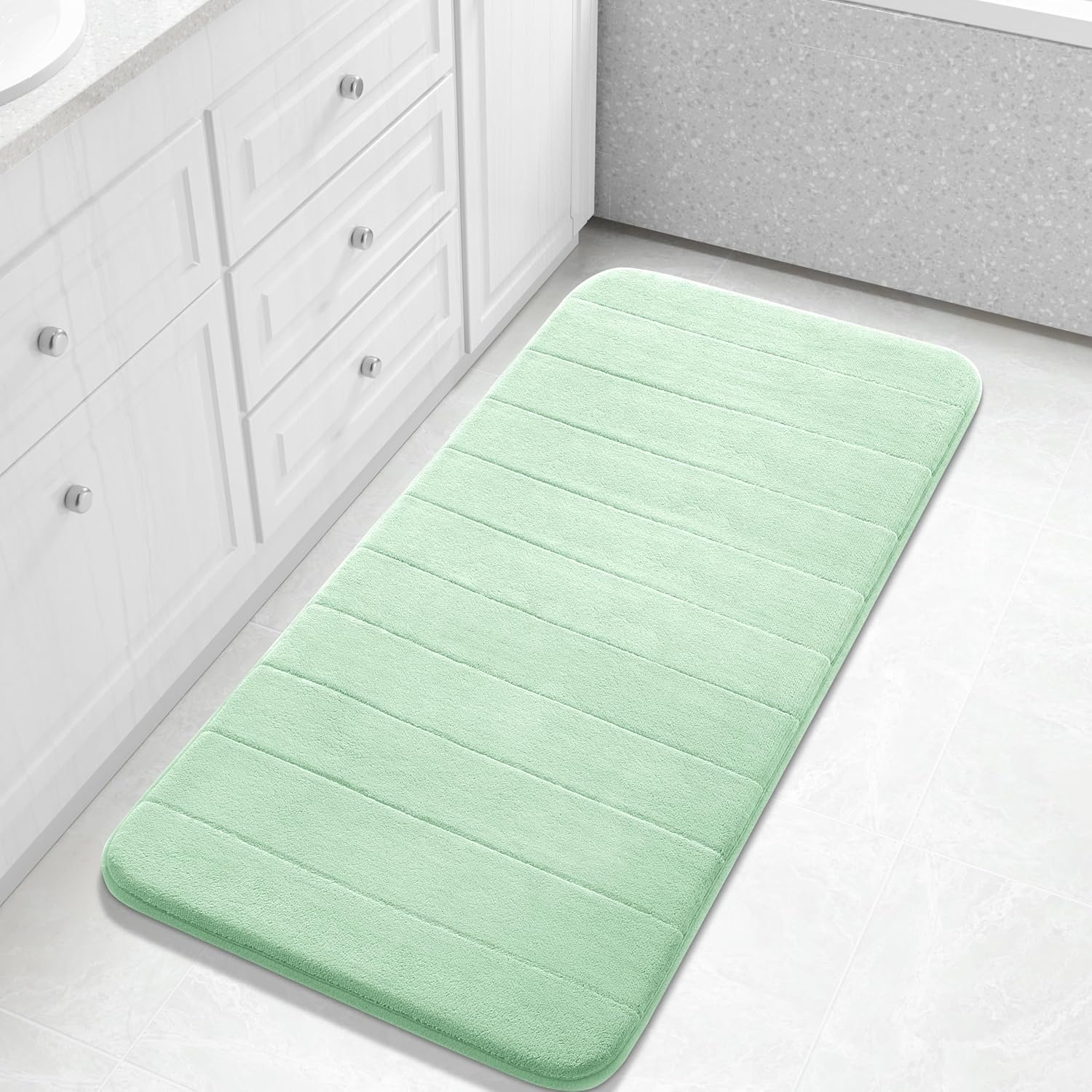 Grey Memory Foam Bath Mat