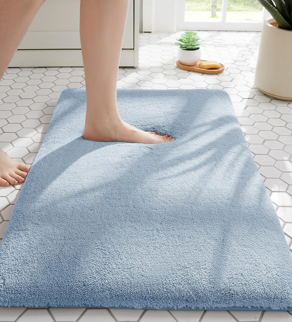 Light Gray Memory Foam Bath Mat
