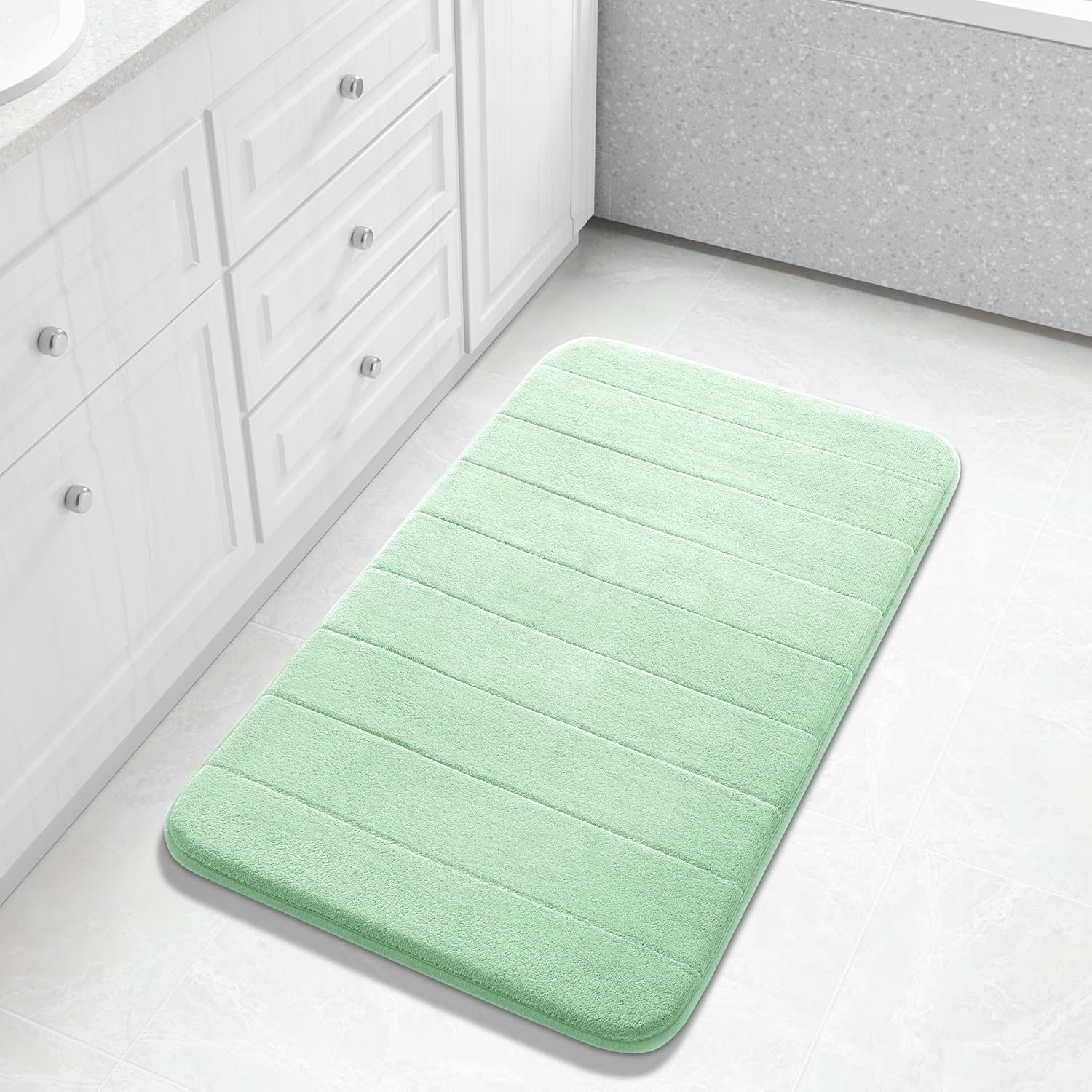 Grey Memory Foam Bath Mat