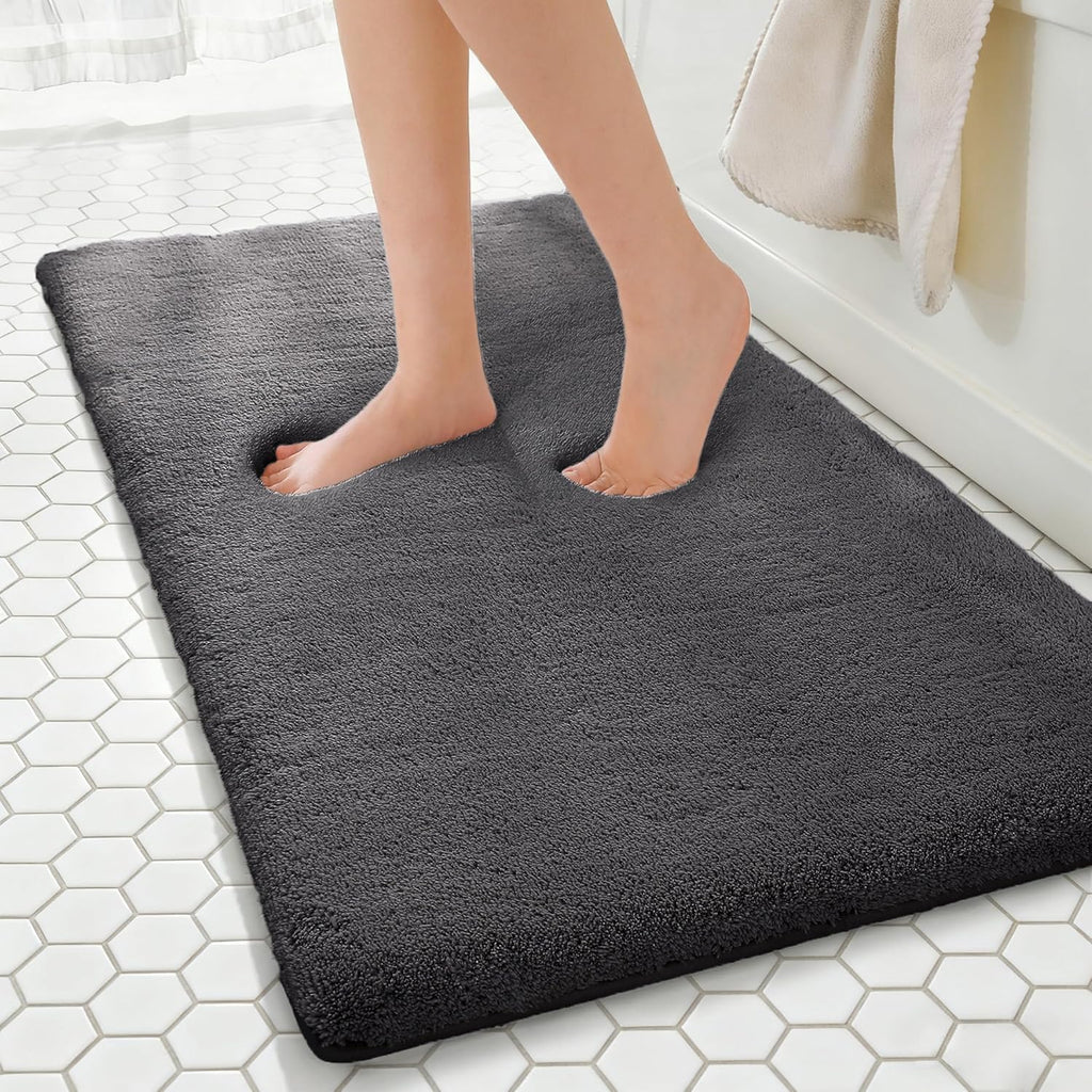 Light Gray Memory Foam Bath Mat