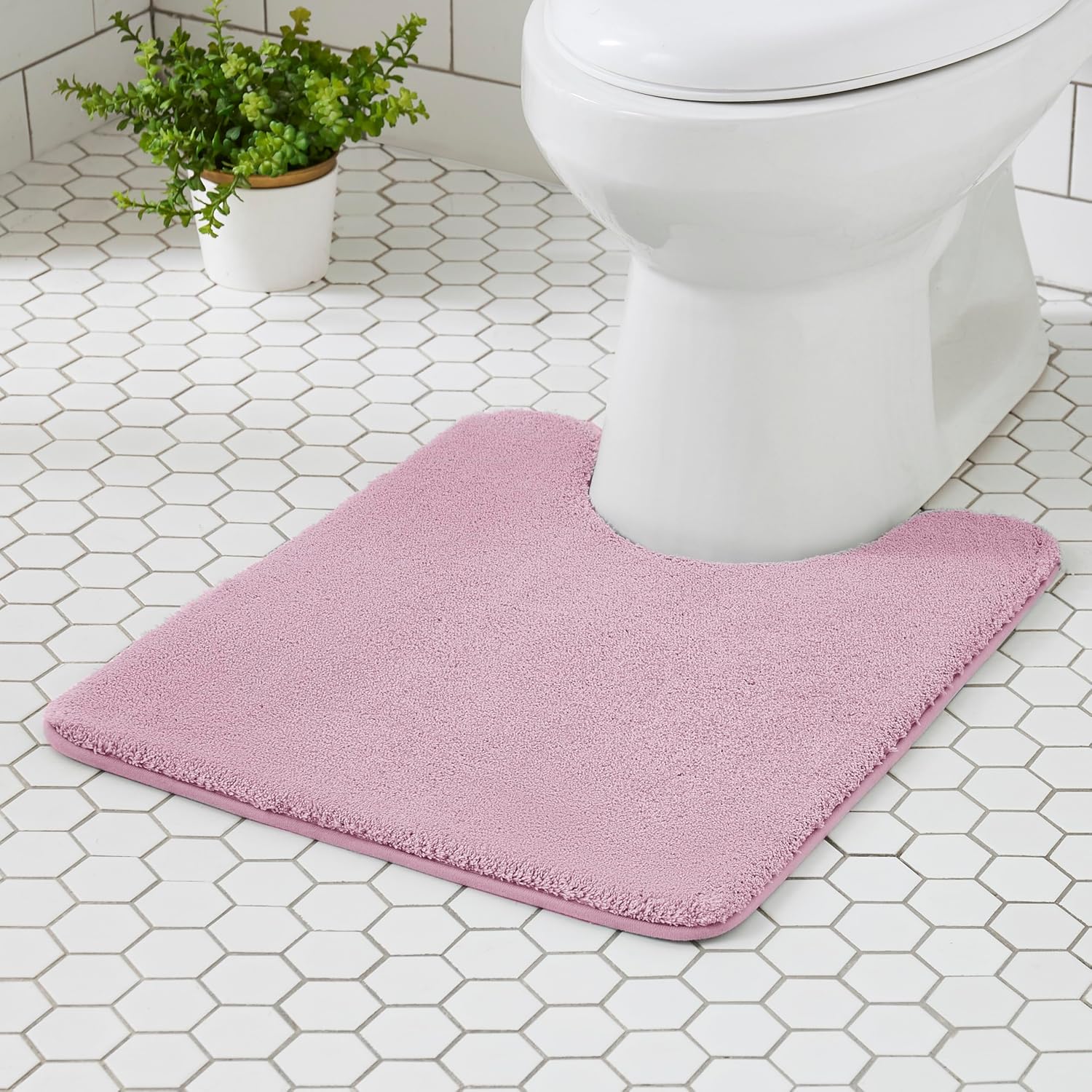 Light Gray Memory Foam Bath Mat