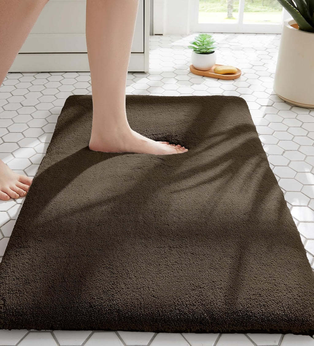 Light Gray Memory Foam Bath Mat