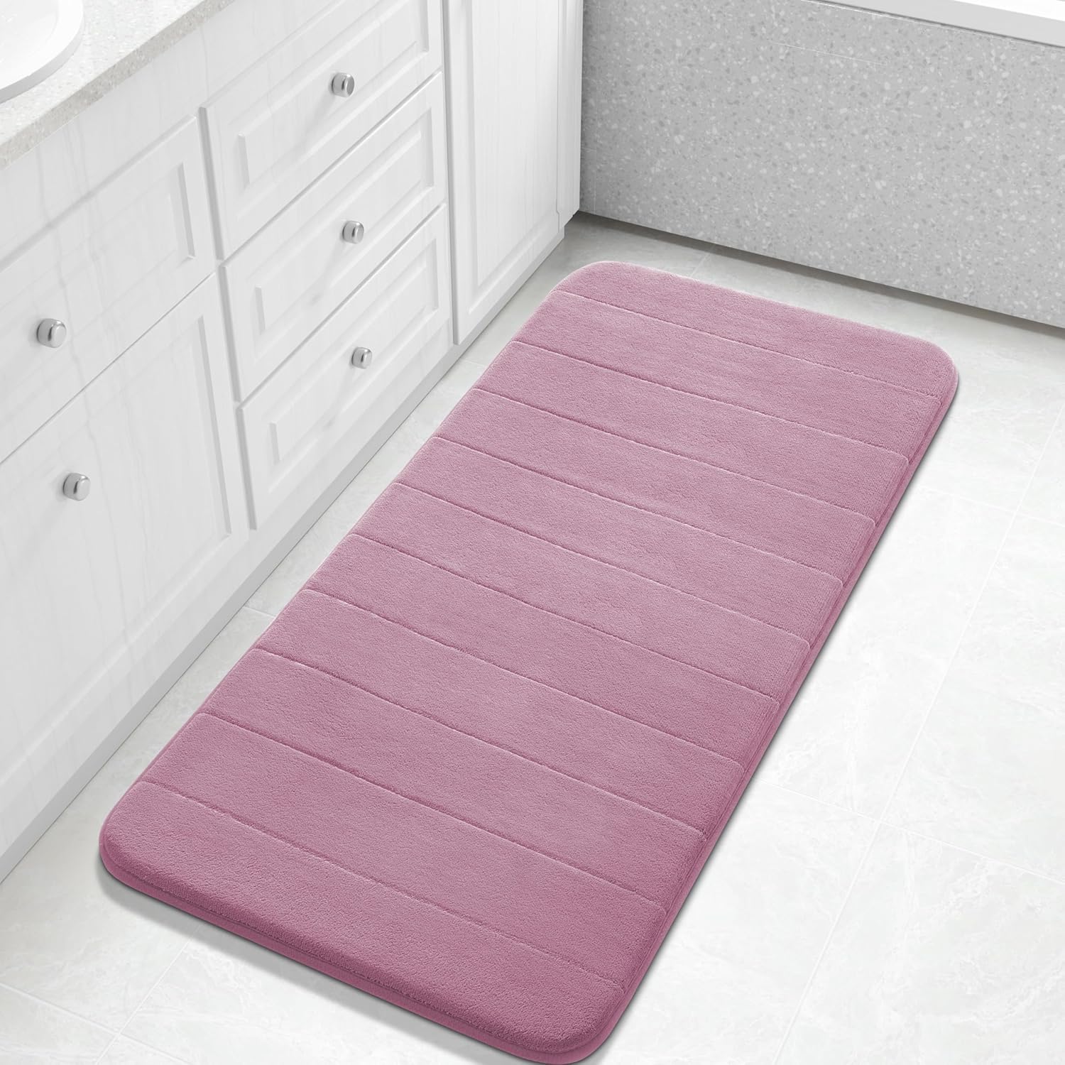Grey Memory Foam Bath Mat