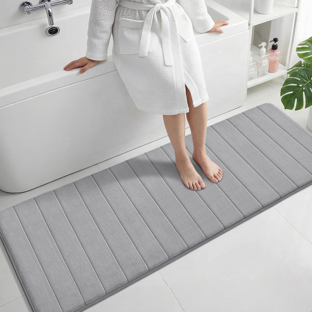 Grey Memory Foam Bath Mat
