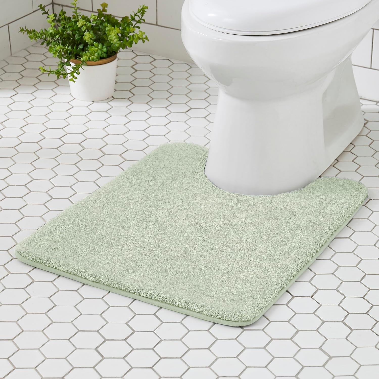 Light Gray Memory Foam Bath Mat