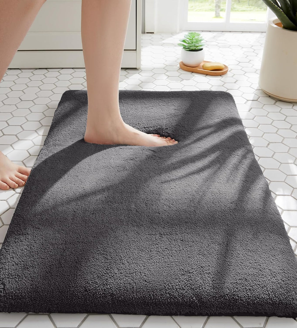 Light Gray Memory Foam Bath Mat