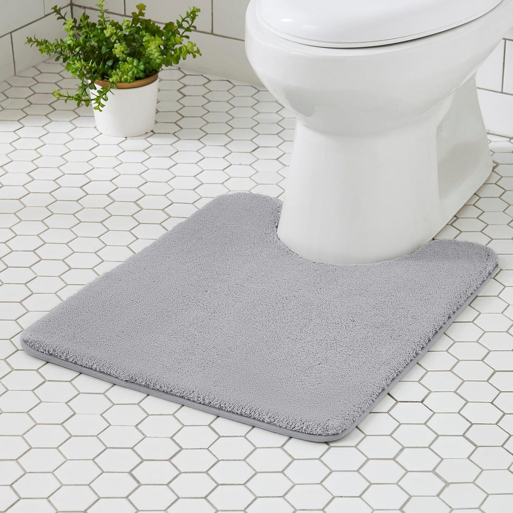 Light Gray Memory Foam Bath Mat