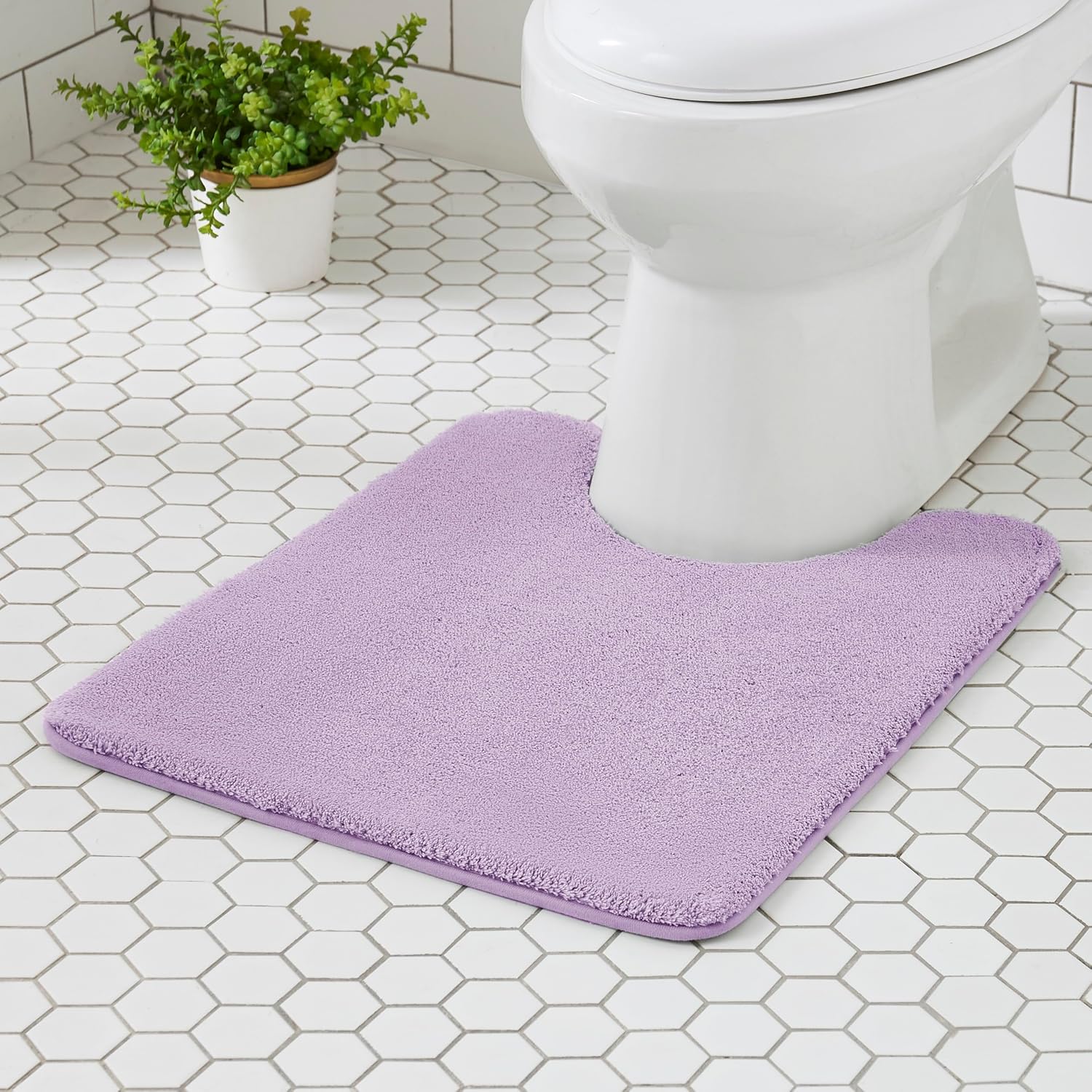 Light Gray Memory Foam Bath Mat